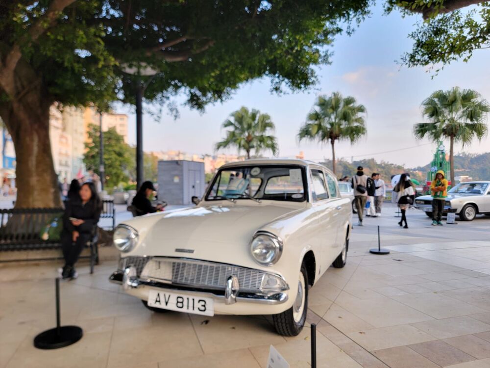 The 1961 Ford Anglia was another golden oldie on show.