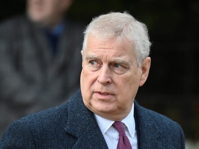 Britain's Prince Andrew, Duke of York attends the Royal Family's Christmas Day service at St. Mary Magdalene's church, as the Royals take residence at the Sandringham estate in eastern England, Britain December 25, 2022. REUTERS/Toby Melville/File Photo 