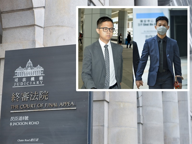 Two defendants Lo Kin-man (left) and Tong Wai-hung (right) took their appeals to the top court, seeking clarification on the legal principle. File photo. Two defendants Lo Kin-man (left) and Tong Wai-hung (right) took their appeals to the top court, seeking clarification on the legal principle. File photo.