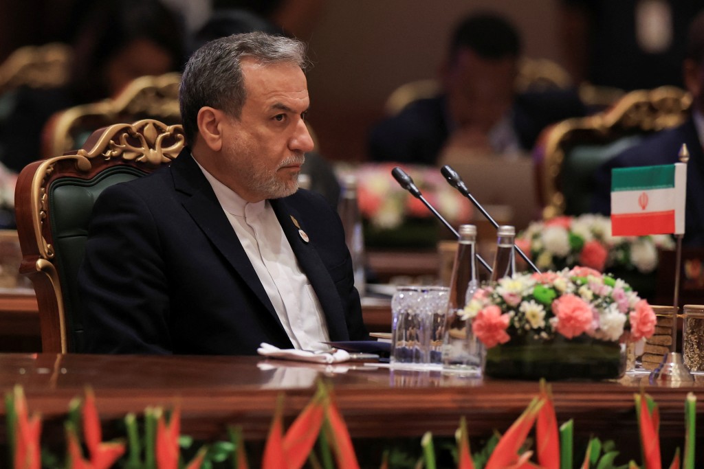 Iran's Foreign Minister Abbas Araqchi attends the BRICS foreign ministers' meeting at Bharat Mandapam in New Delhi, India May 14, 2026. REUTERS/Adnan Abidi