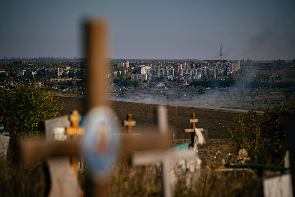 Smoke rises outside Bakhmut, where the conflict has exposed divided loyalties. (AFP) Smoke rises outside Bakhmut, where the conflict has exposed divided loyalties. (AFP)