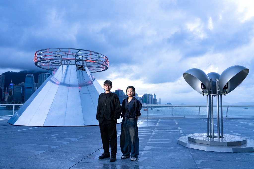 Keith Lam, artist (Left) and Joel Kwong, curator.