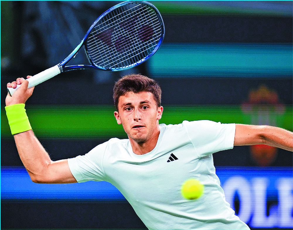 Luca Nardi played the match of his life to defeat world No 1 Novak Djokovic, inset. AP, AFP Luca Nardi played the match of his life to defeat world No 1 Novak Djokovic, inset. AP, AFP