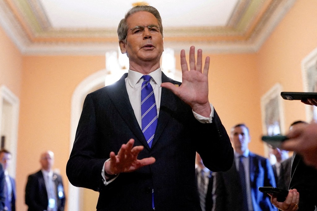 US Treasury Secretary Scott Bessent speaks to reporters at the Capitol in Washington, DC, in June. Photo by REUTERS