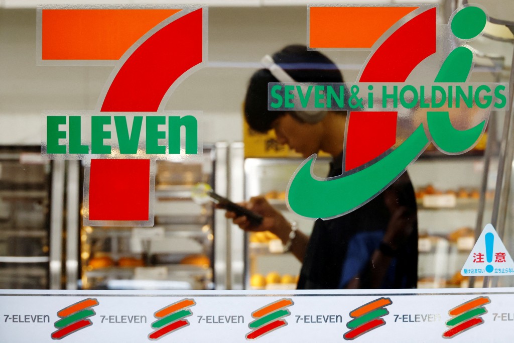 Japan's Seven & I's logo is seen at its 7-Eleven convenience store in Tokyo, Japan. REUTERS