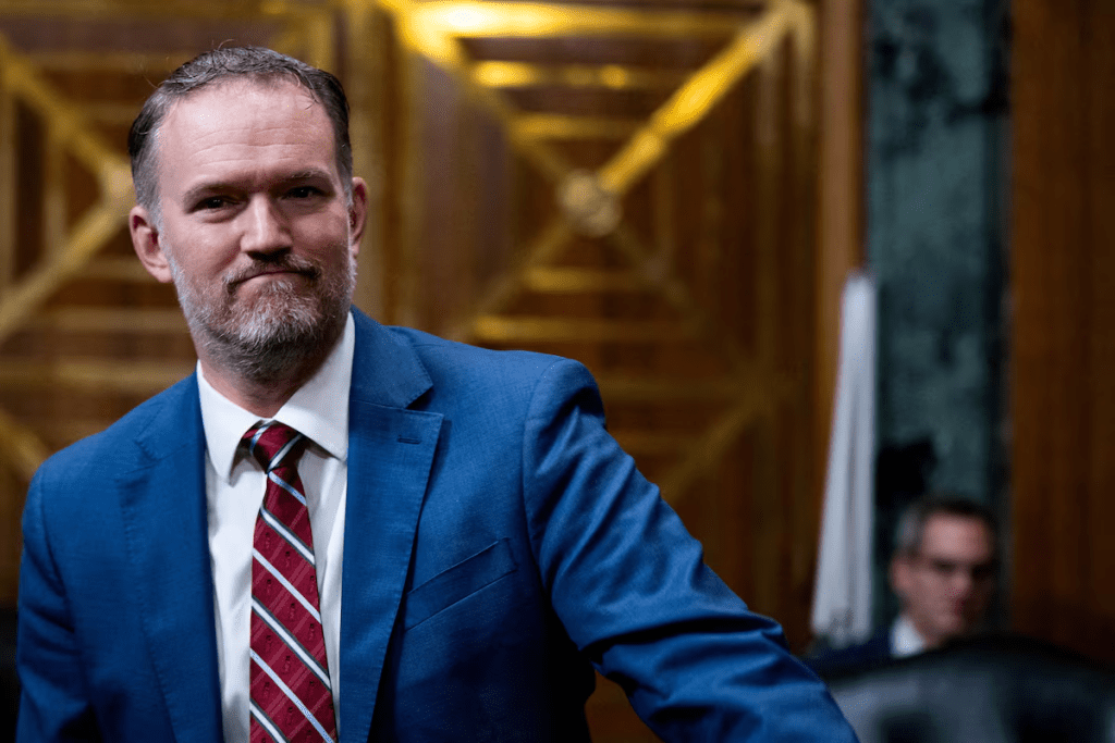 U.S. Trade Representative Jamieson Greer prepares to testify at a Senate Finance Committee hearing on Capitol Hill in Washington, D.C., U.S., July 22, 2026. REUTERS/Annabelle Gordon/File Photo