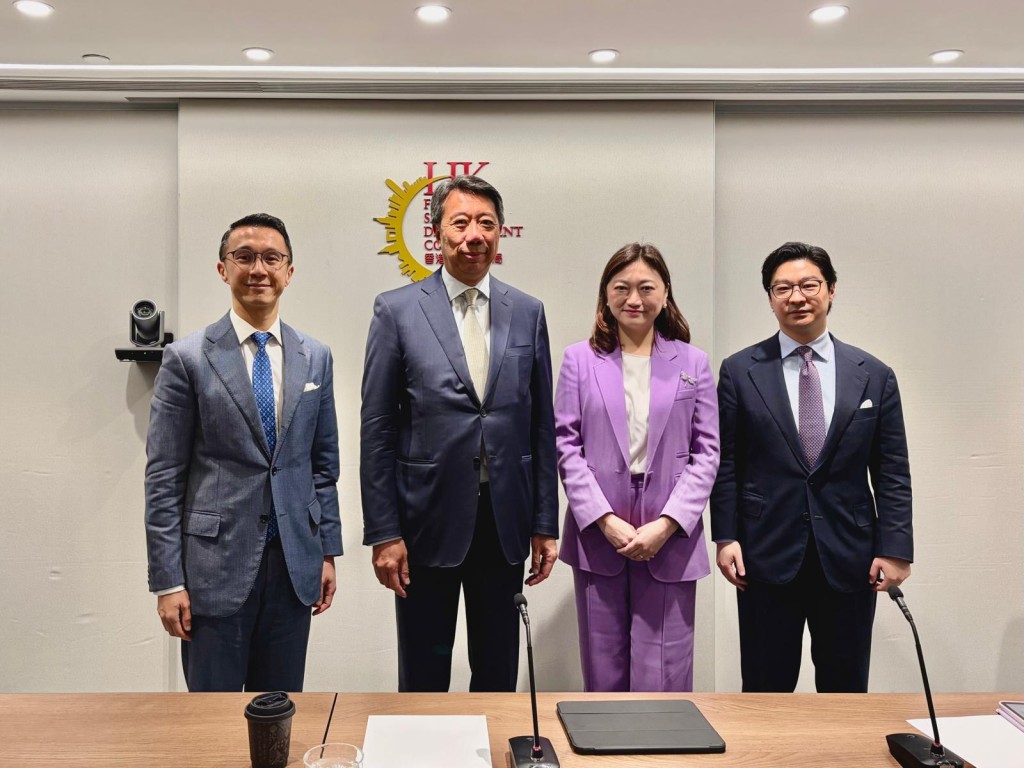 From left: Rocky Tung, Benjamin Hung, Aveline San, Ronald Chan