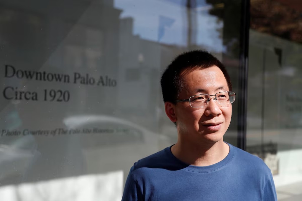 Zhang Yiming, seen in Palo Alto, California, in March 2020, saw his wealth balloon to over 481 billion yuan following the massive traction of ByteDance’s content platforms and its early bet on AI tech, according to Securities Times. Photo by REUTERS