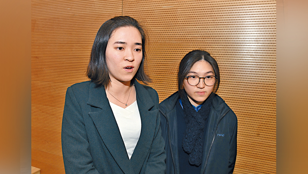 Ying Wa Girls’ School participated for the first time, with THS teacher Ms. Choi (left) and student Chan (right) sharing their thoughts.