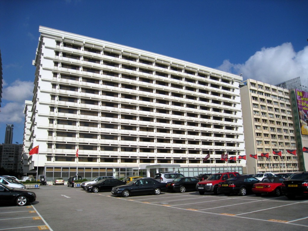The exterior of Marco Polo Hongkong Hotel, one of Harbour Centre Development assets.