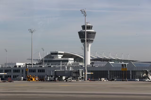 A general view of the Munich International Airport in Germany, February 16, 2023. REUTERS/Leonhard Simon