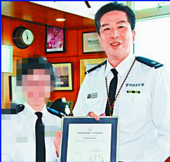 Bill Yuen, a former Hong Kong police officer, and Peter Wai leave Westminster Magistrates' Court after being charged. REUTERS Bill Yuen, a former Hong Kong police officer, and Peter Wai leave Westminster Magistrates' Court after being charged. REUTERS