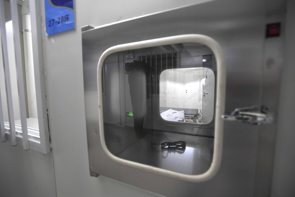 An isolation unit is seen at the Huoshenshan temporary field hospital in Wuhan in central China's Hubei Province. (Chinatopix via AP) An isolation unit is seen at the Huoshenshan temporary field hospital in Wuhan in central China's Hubei Province. (Chinatopix via AP)