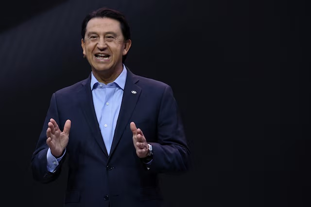 Jose Munoz, president and CEO of Hyundai Motor Company, during the New York International Auto Show Press Preview in New York City, U.S., April 16, 2025. REUTERS/Shannon Stapleton/File Photo
