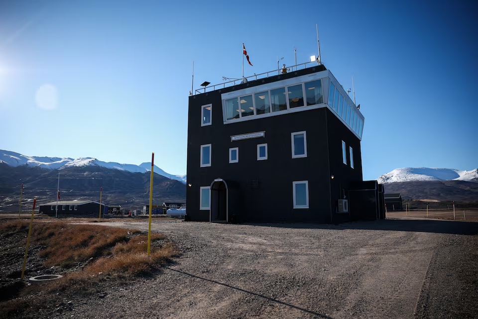 General view of Mestersvig military outpost in Mestersvig, Greenland, September 18, 2025. REUTERS/Guglielmo Mangiapane/File Photo