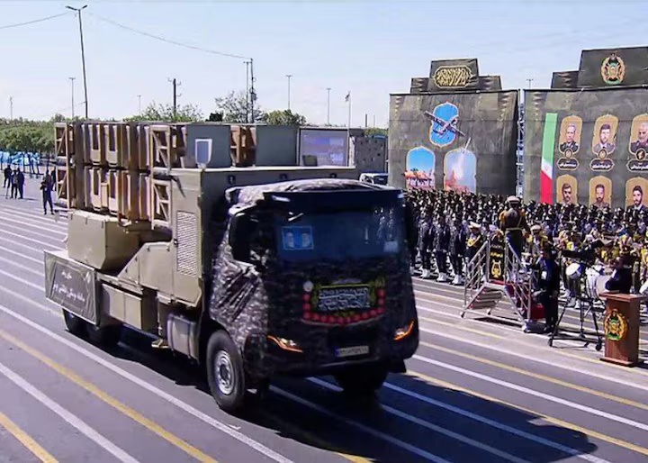 Iran displayed this Iveco T-Way truck during its Army Day parade in April 2025, which aired on state media. The military has imported hundreds of Iveco trucks in recent years. Reuters