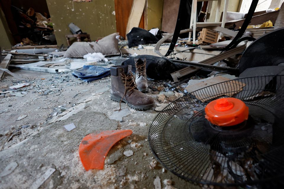 A view shows the damaged house of Palestinian group Lions' Den member Wadee Al-Houh, which was targeted during a raid by Israeli security forces, in Nablus in the Israeli-occupied West Bank. (Reuters) A view shows the damaged house of Palestinian group Lions' Den member Wadee Al-Houh, which was targeted during a raid by Israeli security forces, in Nablus in the Israeli-occupied West Bank. (Reuters)