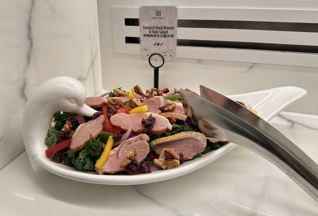 Smoked Duck Breast and Kale Salad.
