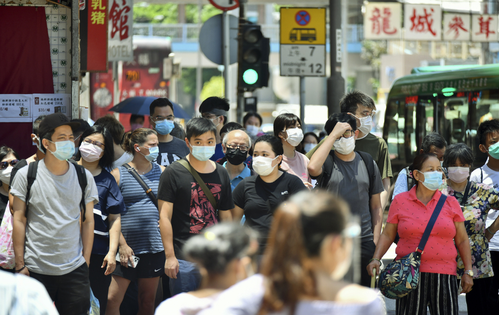 Health officials said the flow of people on streets in Mong Kok could lead to the resurgence of the virus. Health officials said the flow of people on streets in Mong Kok could lead to the resurgence of the virus.