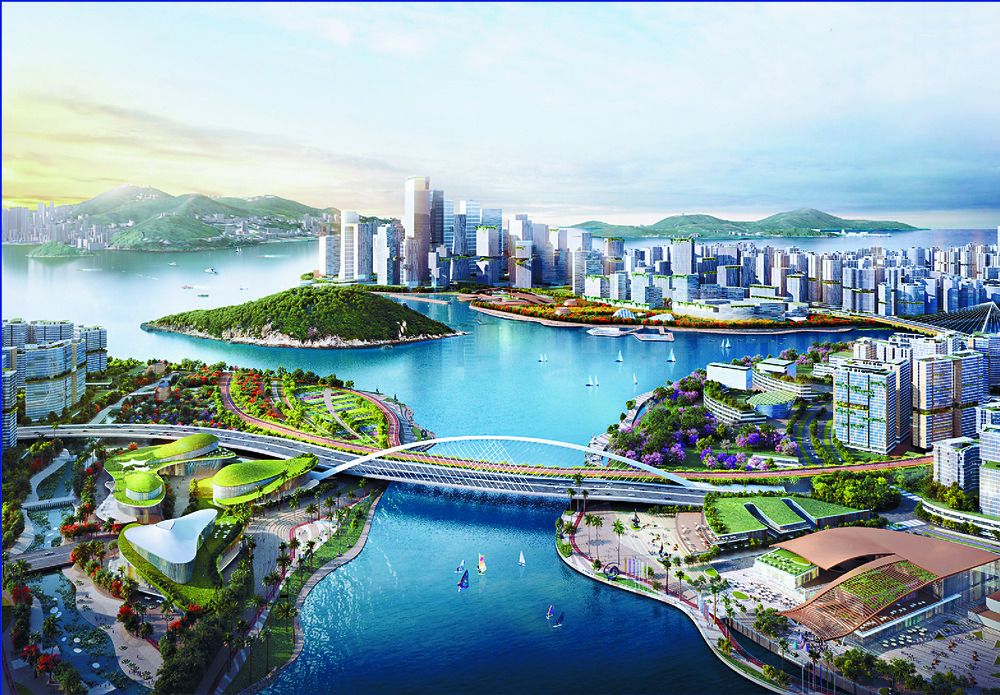 A rendition of Lantau Tomorrow. Expected revenue from the project's land sales has been cut to HK$750 billion. A rendition of Lantau Tomorrow. Expected revenue from the project's land sales has been cut to HK$750 billion.