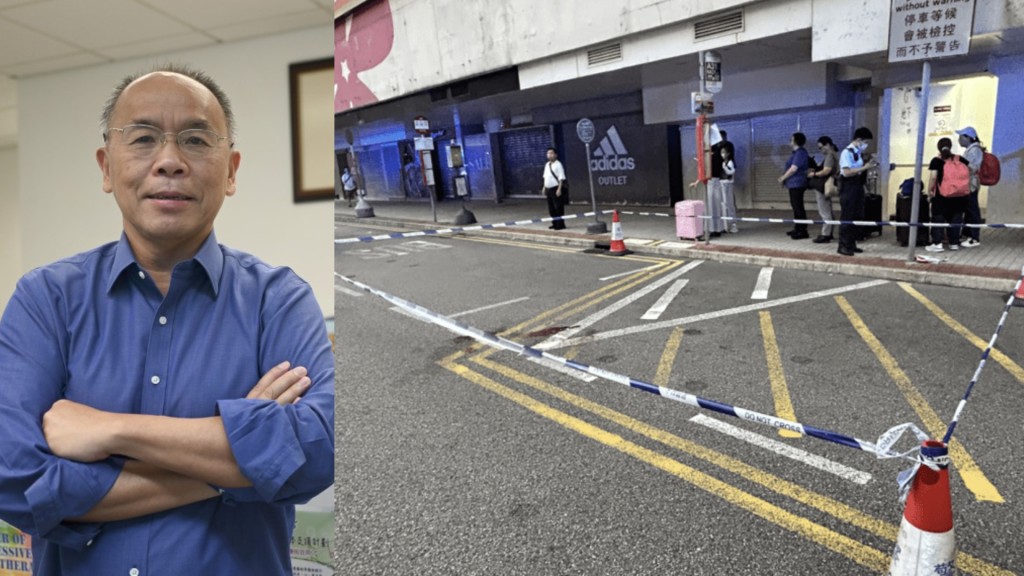 Paul Yip Siu-fai (left) said depression and emigration stress could be the reason behind Panda Hotel tragedy.
