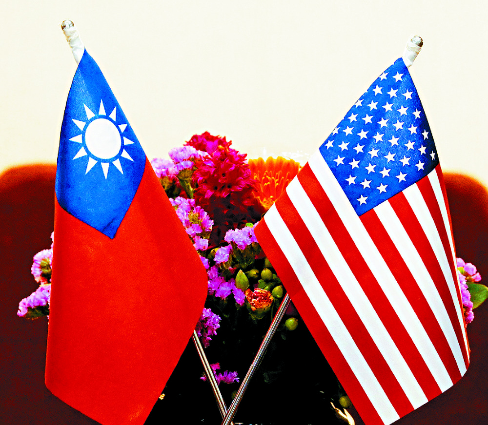 Flags of Taiwan and US are placed for a meeting. Reuters Flags of Taiwan and US are placed for a meeting. Reuters