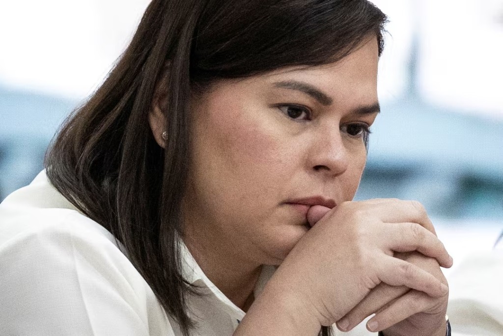 Philippine Vice-President Sara Duterte attends a legislative inquiry into her office's use of public funds at the House of Representatives, in Quezon City, Philippines, November 25, 2024. REUTERS/Eloisa Lopez/File Photo 