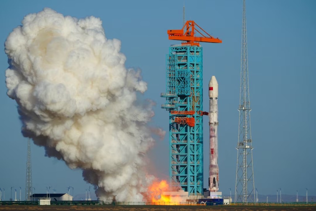 Zhuque-3 rocket by China’s private rocket firm LandSpace lifts off from the Dongfeng Commercial Space Innovation Pilot Zone in northwestern China, near Jiuquan, Gansu province, China, August 19, 2026. cnsphoto via REUTERS