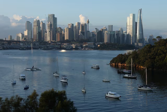 A view of the Central Business District (CBD) and Barangaroo skyline in Sydney, Australia, April 29, 2025. REUTERS/Hollie Adams