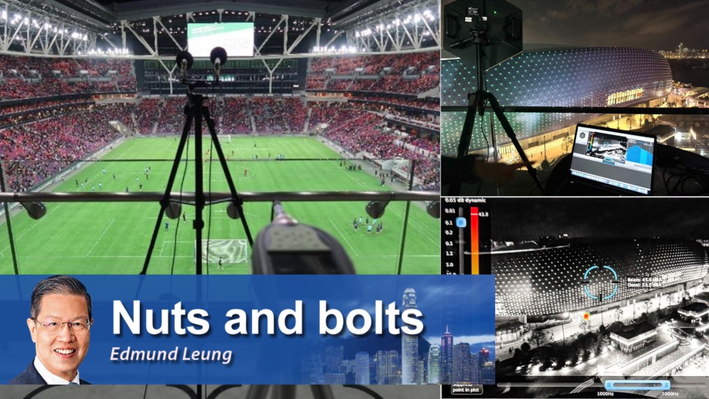 Noise is measured inside and outside the Kai Tak Stadium. (EPD)