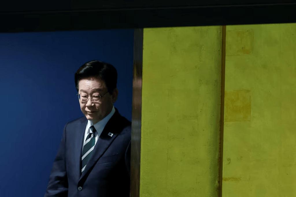 South Korea's President Lee Jae Myung arrives to address the 81st United Nations General Assembly at UN headquarters in New York City, US, September 22, 2026. REUTERS/Eduardo Munoz
