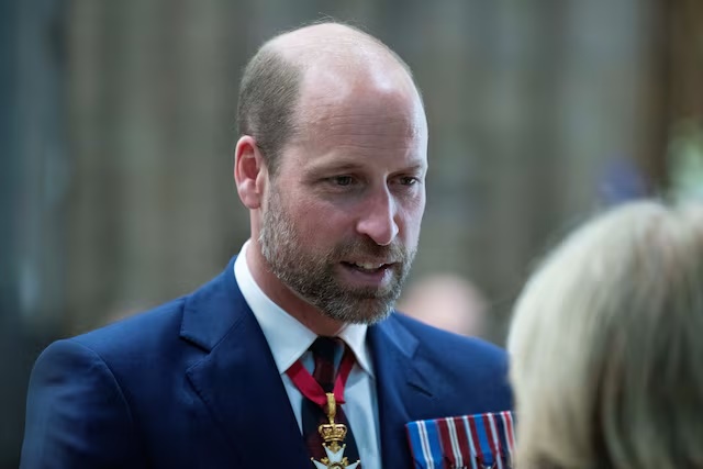 Britain's William, Prince of Wales, attends a Service of Thanksgiving to mark the 80th Anniversary of VE Day at Westminster Abbey, in London, Britain May 8, 2025. JULIAN SIMMONDS/Pool via REUTERS/File Photo