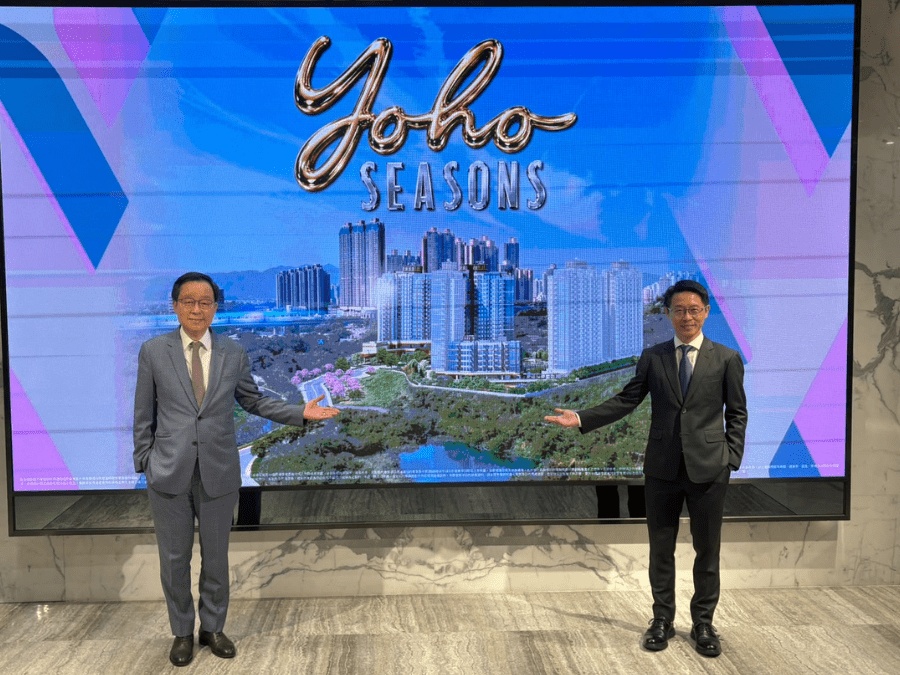 From left: Victor Lui, Allen Woo, executive director of SHKP