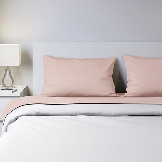 The DVALA bed linen series is made with a new dyeing technique that uses pigment colors and saves on chemicals.