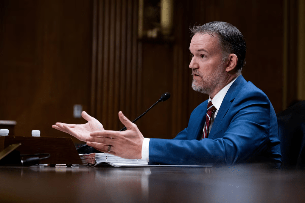 U.S. Trade Representative Jamieson Greer testifies at a Senate Finance Committee hearing on Capitol Hill in Washington, D.C., U.S., July 22, 2026. REUTERS/Annabelle Gordon/File Photo