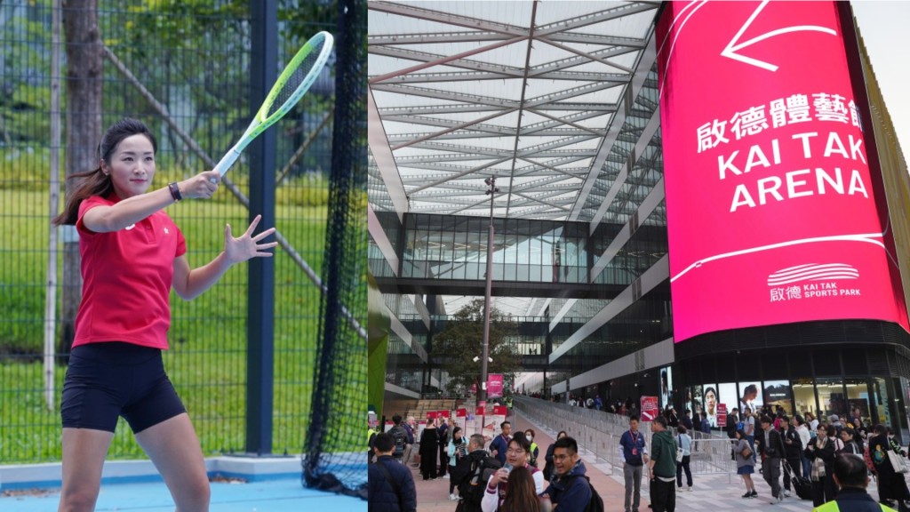 Lynn Zhang Ling (left) believed that the new courts at Kai Tak Sports Park would attract more international tennis tournaments to take place in Hong Kong.