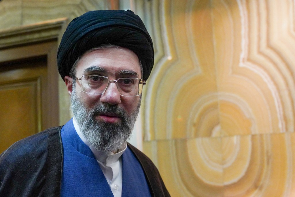  Iran’s new supreme leader, Mojtaba Khamenei, the second son of late Iran's Supreme Leader Ayatollah Ali Khamenei, attends a meeting in Tehran, Iran, October 13, 2024. (Reuters)