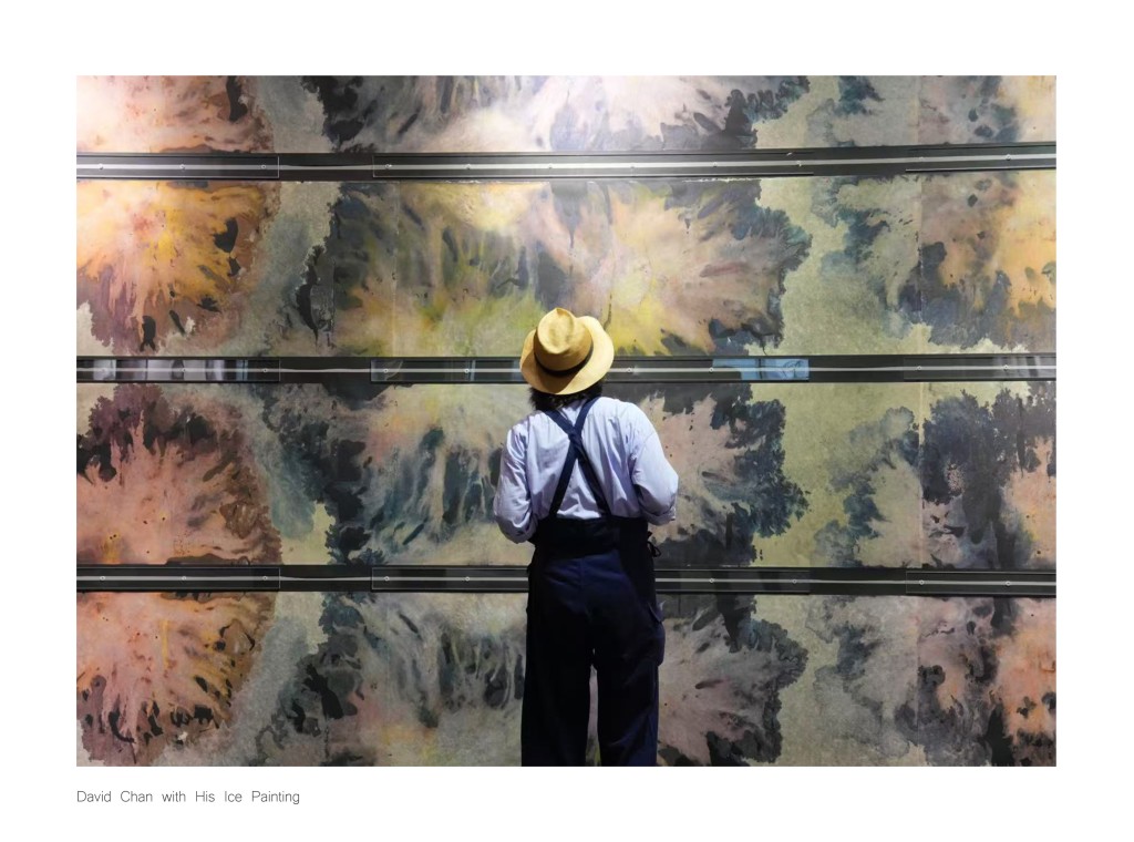 David Chan with Ice Painting 