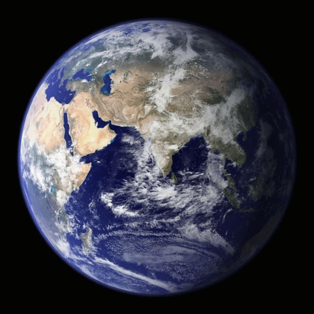 A detailed true-color image of Earth produced using a collection of satellite-based observations and stitching of the land surface, oceans, sea ice, and clouds into a seamless, true-color mosaic. REUTERS/NASA Goddard Space Flight Center/Handout