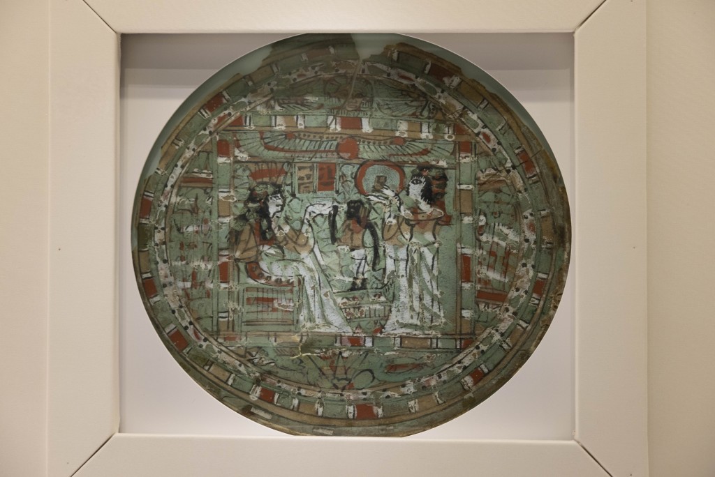 Drumhead of tambourine Late Period (664– 332 BCE) Parchment, pigments Egyptian Museum in Cairo