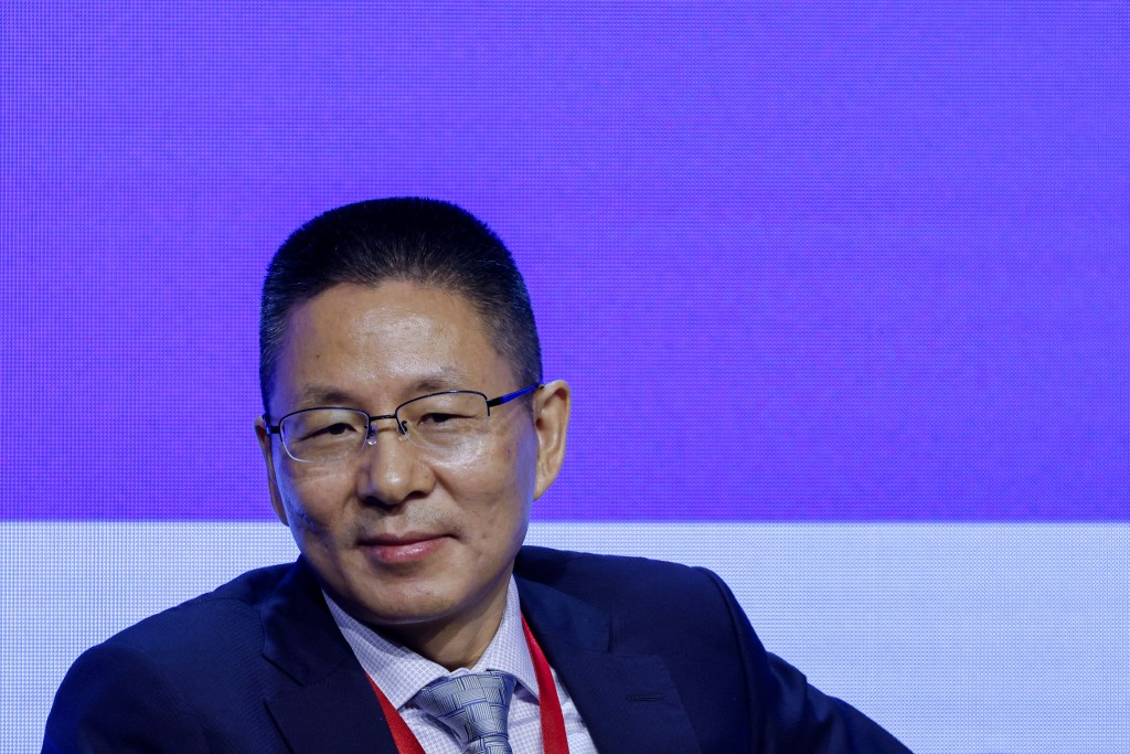 Wang Jianjun, Vice Chairman of the China Securities Regulatory Commission, speaks during the Global Financial Leaders' Investment Summit, in Hong Kong, China November 7, 2023. REUTERS/Tyrone Siu
