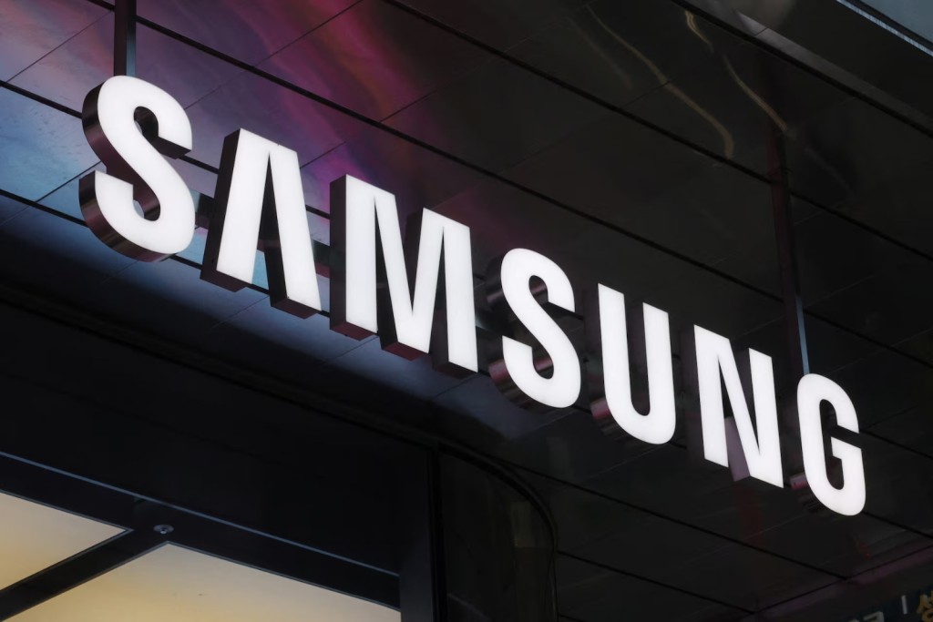 The logo of Samsung Electronics is seen at the company's store in Seoul, South Korea, April 15, 2025. REUTERS