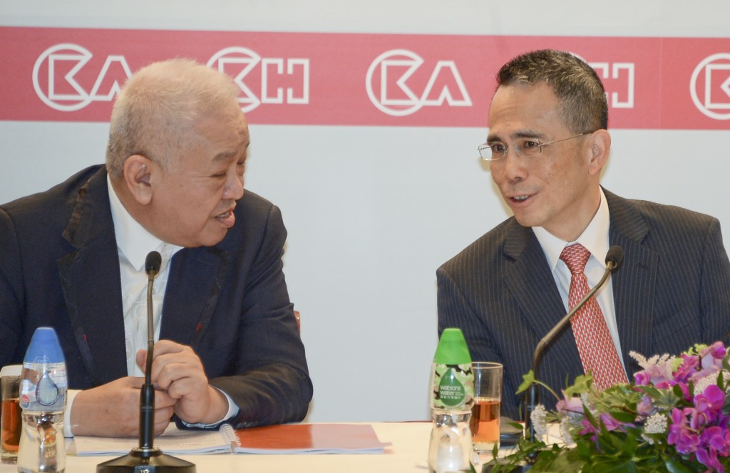 From left, Canning Fok and Victor Li.