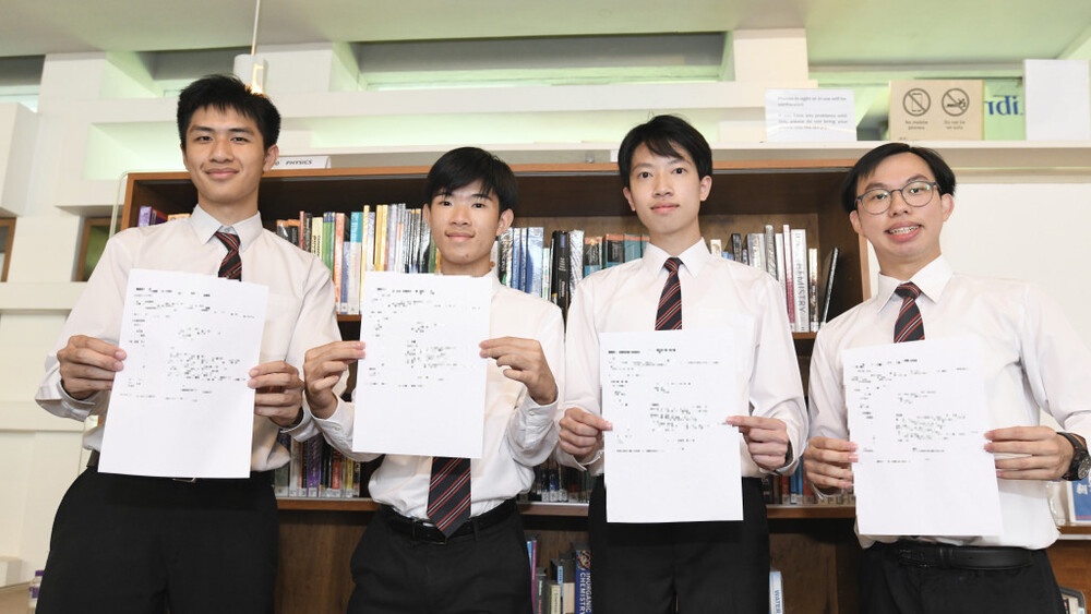Diocesan Boys’ School sees four students attain perfect score in this year's IB exams. 