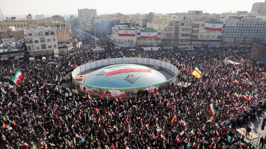 Pro-government rally in Tehran. Reuters