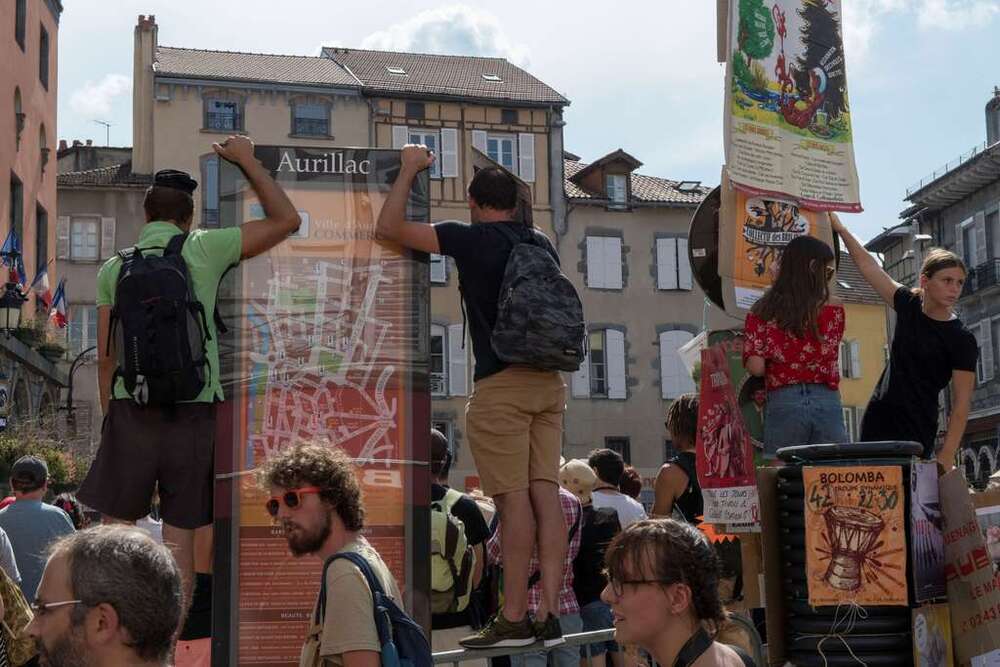 The incident occurred last week during Aurillac’s annual street theatre festival. (AFP) The incident occurred last week during Aurillac’s annual street theatre festival. (AFP)