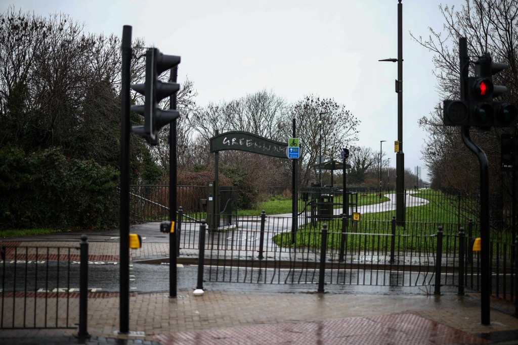 Photo by HENRY NICHOLLS / AFP  The junction of Greenway and High Street South in the East Ham area of London where baby Elsa was found in January 2024, on January 13, 2026.