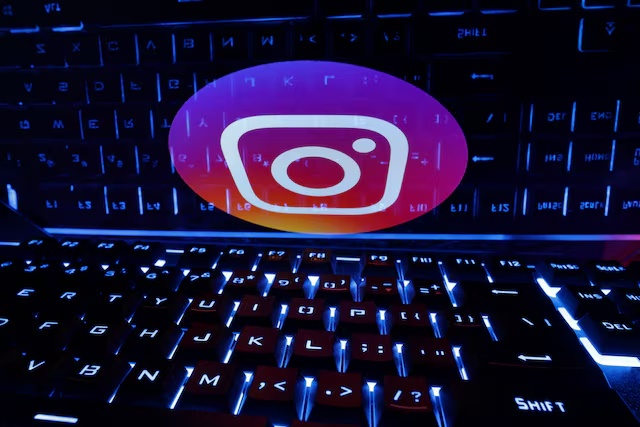 A keyboard is placed in front of a displayed Instagram logo in this illustration taken February 21, 2023. REUTERS/Dado Ruvic/Illustration/File Photo A keyboard is placed in front of a displayed Instagram logo in this illustration taken February 21, 2023. REUTERS/Dado Ruvic/Illustration/File Photo