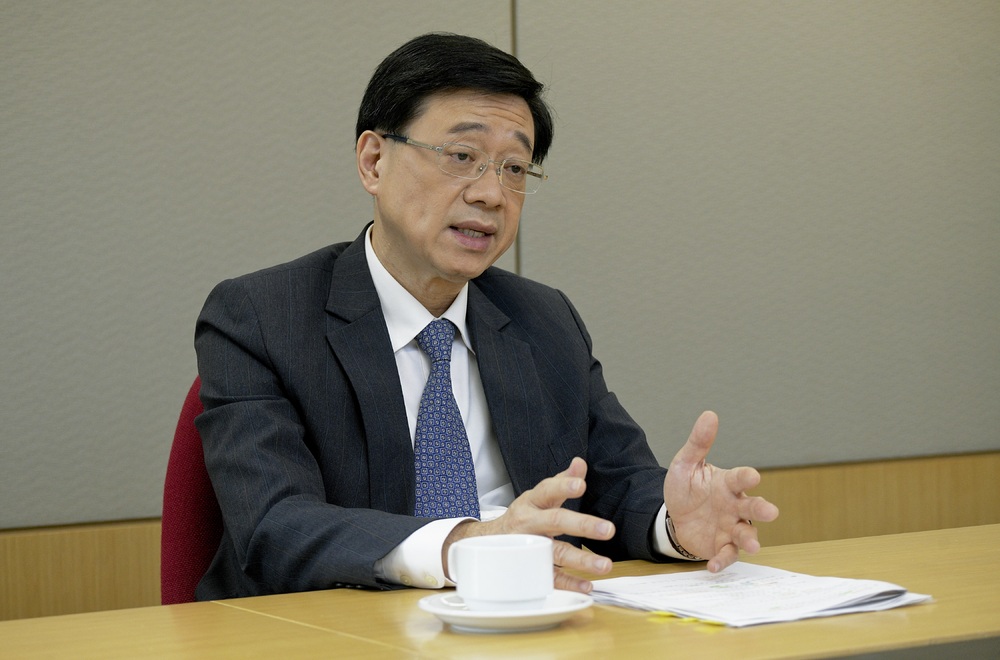 Secretary for security John Lee Ka-chiu says all 12 Hong Kong people arrested on the mainland are in good health conditions. File Photo. Secretary for security John Lee Ka-chiu says all 12 Hong Kong people arrested on the mainland are in good health conditions. File Photo.