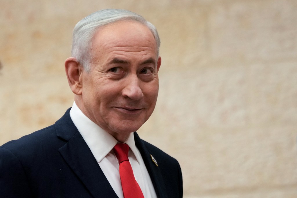Photo by OHAD ZWIGENBERG / POOL / AFP  Israeli Prime Minister Benjamin Netanyahu arrives to cast his ballot at his party Likud's main polling station during primary elections ahead of Israel’s general election in October in Jerusalem on August 17, 2026.